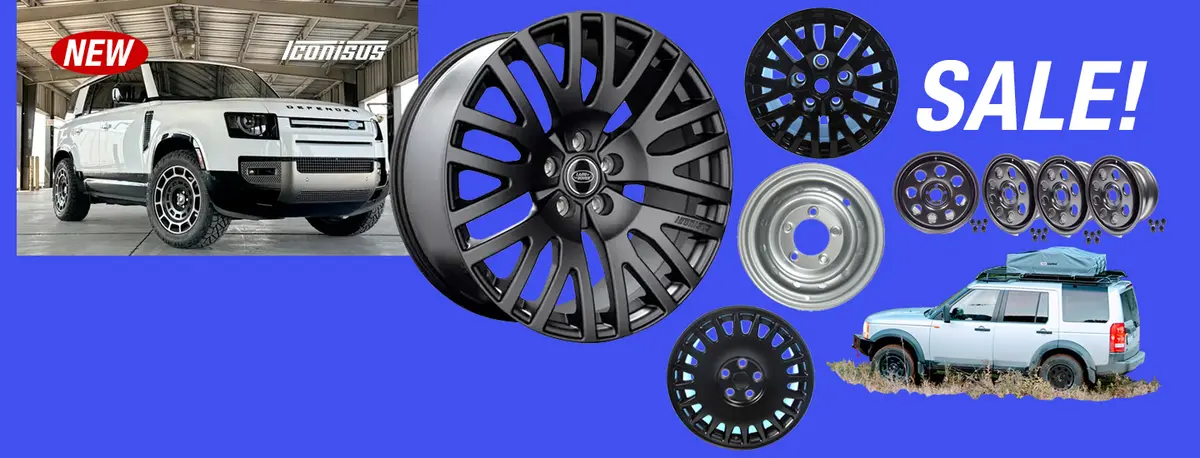 Save on Alloy and Steel Wheels for Land Rovers & Range Rovers